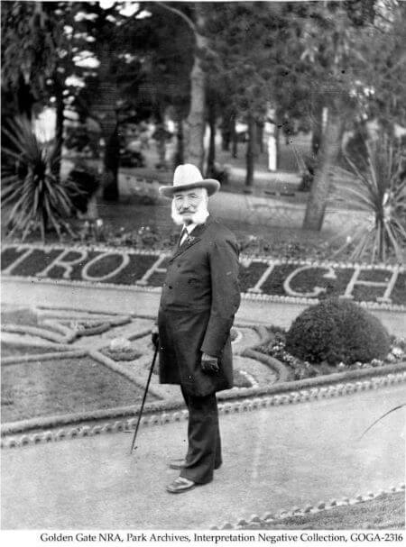 Adolf Sutro on his estate, Sutro Heights Adolf Sutro on his estate, Sutro Heights