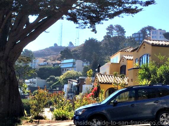 View of Twin Peaks from Tank Hill parking