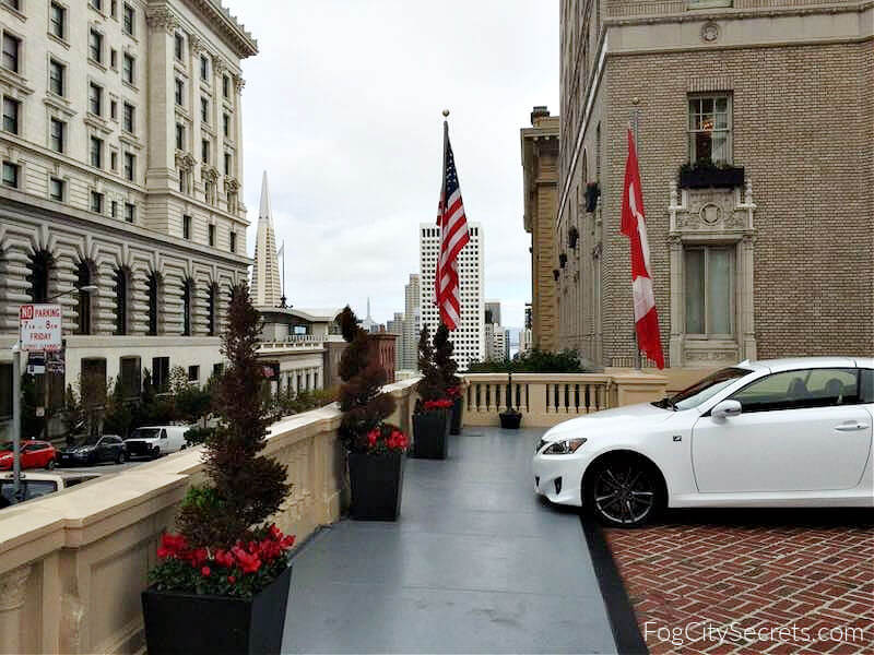 Rainy day Mark Hopkins parking