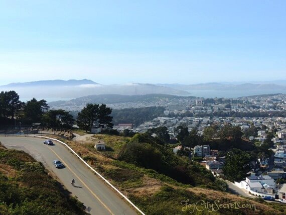 Twin Peaks view of fog rolling in Twin Peaks view of fog rolling in