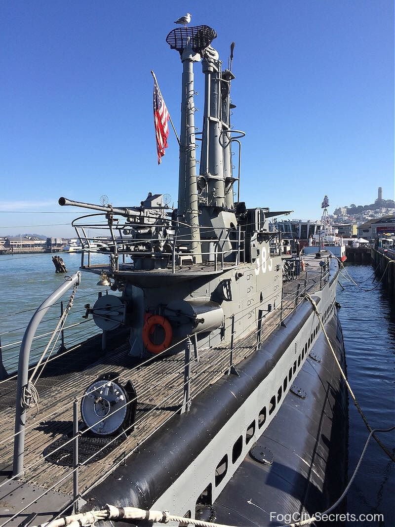 USS Pampanito submarine top deck San Francisco Pier 45