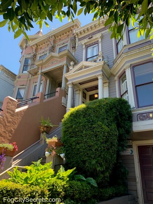 Victorians on Waller Street in Haight Ashbury Victorians on Waller Street in Haight Ashbury