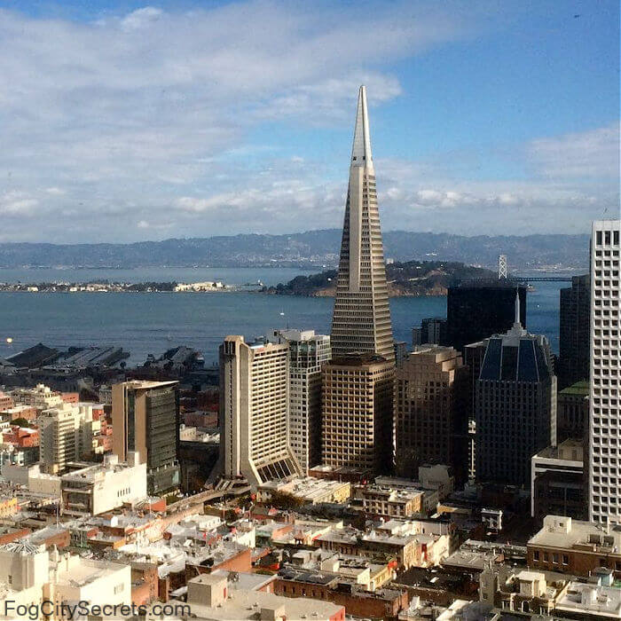 View of downtown San Francisco from the Top of the Mark
