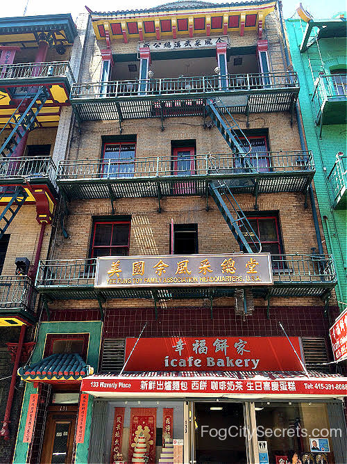 Chinese Association Building Waverly Place San Francisco Chinatown