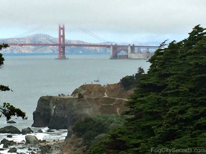 Back route to Lands End PoInt from Mile Rock Beach