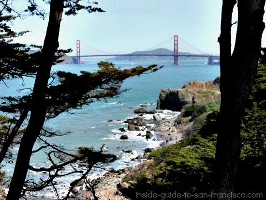 Lands End San Francisco, Golden Gate Bridge view