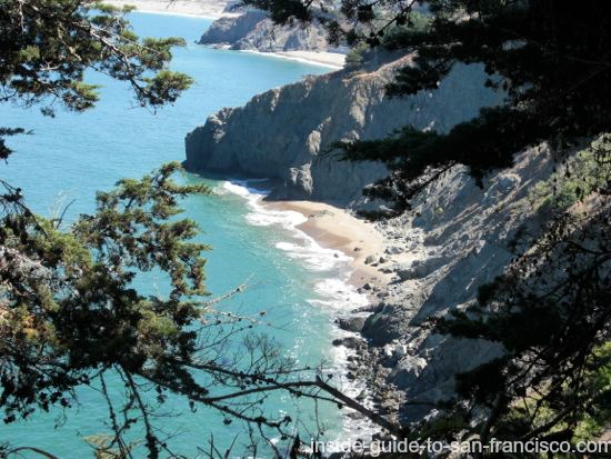 Lands End Coastal Trail view of hidden beach