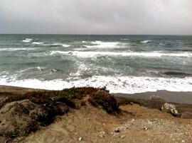 Ocean Beach San Francisco, view of stormy ocean