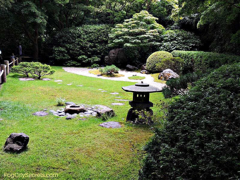 Zen Garden in the Japanese Tea Garden in San Francisco